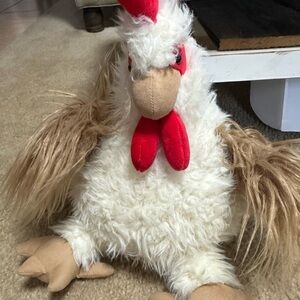Mary Meyer Realistic Rooster Silky Chicken Plush 16” Farm Core Stuffed Animal